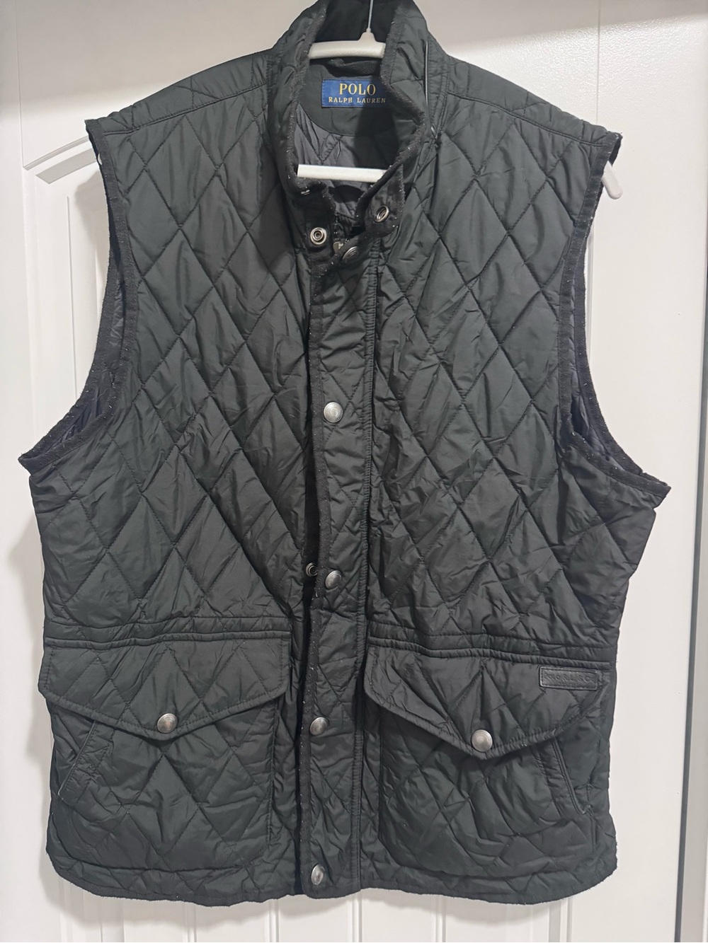 Ralph Lauren Quilted Black Sleeveless Vest